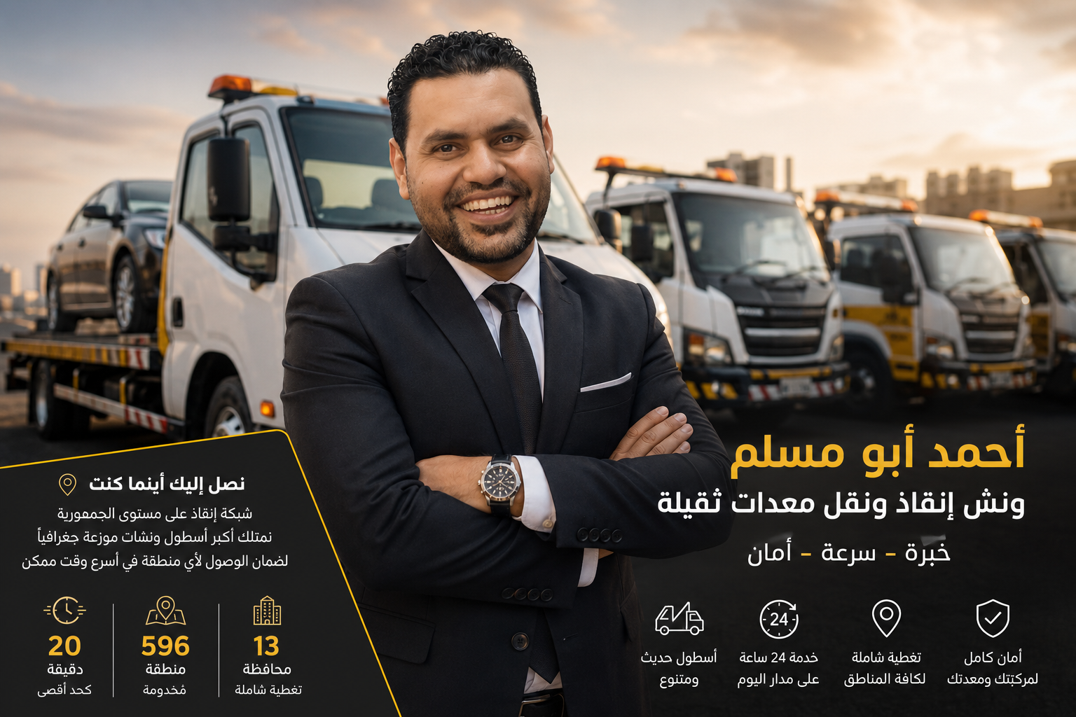 ونش إنقاذ الإسماعيلية .. الاستجابة الأسرع في المحافظة